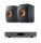 Audiolab 6000A MKII sztereó erősítő + Ker LS50 Meta polc hangfal, szettben - fekete/fekete 