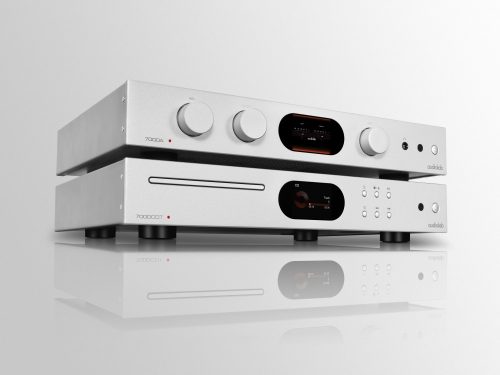 Audiolab 7000A sztereó erősítő + 7000CDT CD- lejátszó, szettben - ezüst/ezüst