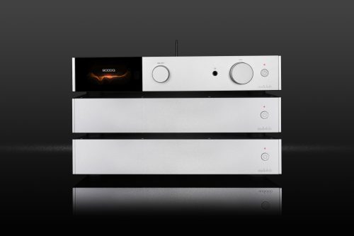 Audiolab 9000Q + 2 x 9000P előerősítő + mono végerősítő, szettben - ezüst