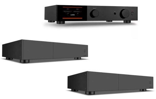 Audiolab 9000Q + 2 x 9000P előerősítő + mono végerősítő, szettben - fekete