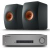 Cambridge CXA81 MKII sztereó erősítő + KEF LS50 Meta polc hangfal - szettben(szürke/fekete)
