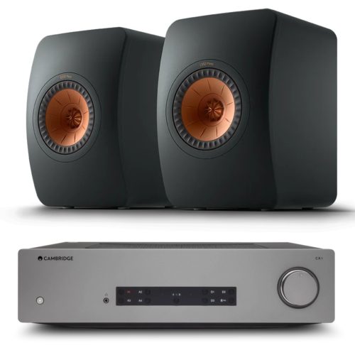 Cambridge CXA81 MKII sztereó erősítő + KEF LS50 Meta polc hangfal - szettben(szürke/fekete)