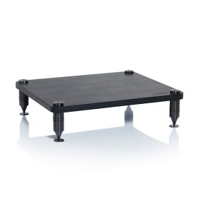   NorStone Como I audiofil készüléktartó állvány - fekete bőr