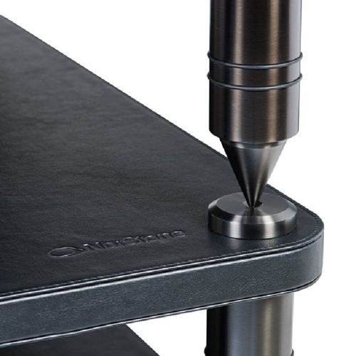 NorStone Como I audiofil készüléktartó állvány - fekete bőr