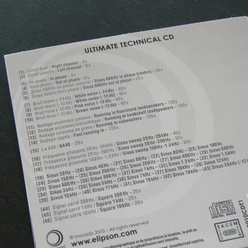 Elipson Ultimate Technical CD