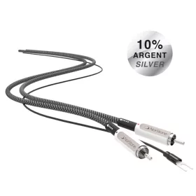   NorStone Jura RCA Grounded ezüstözött audio összekötő kábel - 1,5M