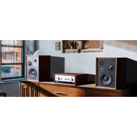   LEAK Stereo 230 sztereó erősítő + Wharfedale Super Denton hangfal, szettben - dió/dió