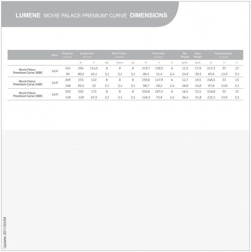 Lumene Movie Palace UHD 4K Curve 240C 