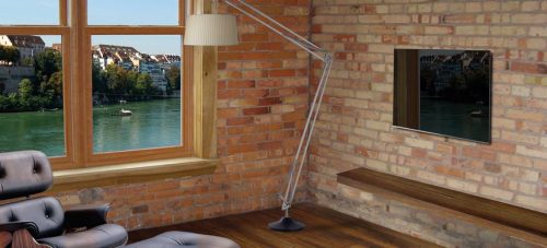 NorStone Slim V200 univerzális fali TV konzol fekete