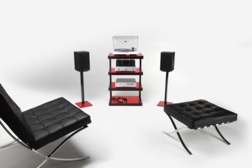 NorStone Esse Hifi készüléktartó állvány fekete  