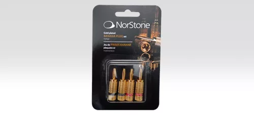 NorStone aranyozott banándugó (szett) x2 