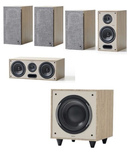 Pioneer VSX-935-S 7.2 erősítő + Elipson Horus 6B 5.1 hangfalszett - fekete/világos fa