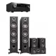 Pioneer VSX-935-B 7.2 erősítő + Taga Harmony TAV 607F 5.0 hangfalszett - fekete/fekete