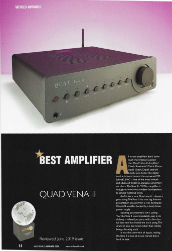 Quad Vena II sztereó erősítő - Lancaster szürke  