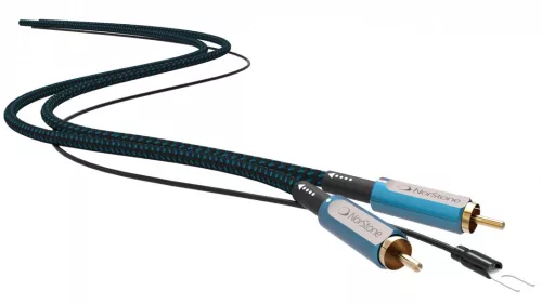NorStone Skye RCA Grounded ezüstözött audio összekötő kábel - 1,0M