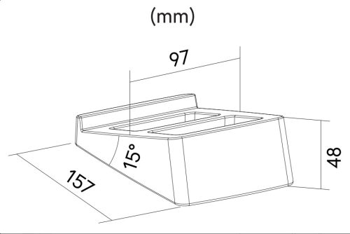 Taga Harmony TSS-10D asztali hangsugárzó tartó(pár) - fekete