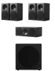 Tangent Spectrum II X4  5.1 hangfalszett - szatén fekete