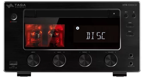 Taga Harmony HTR-1000CD v.3 erősítő + WiiM Ultra hálózati lejátszó, szettben - fekete/fekete