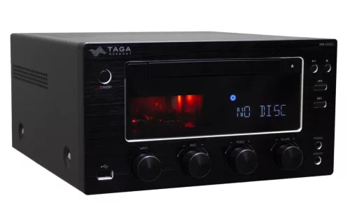 Taga Harmony HTR-1000CD v.3 erősítő + WiiM PRO Plus hálózati lejátszó, szettben - fekete/fekete