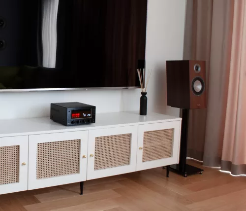 Taga Harmony HTR-1000CD v.3 erősítő + WiiM PRO Plus hálózati lejátszó, szettben - fekete/fekete