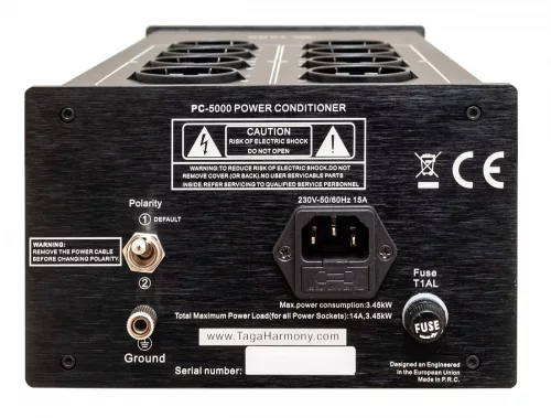 Taga Harmony PC-5000 hálózati szűrő és kondicionáló - fekete