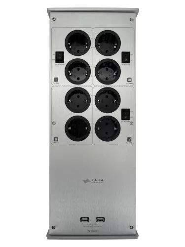 Taga Harmony PC-8000DC hálózati szűrő és kondicionáló - ezüst