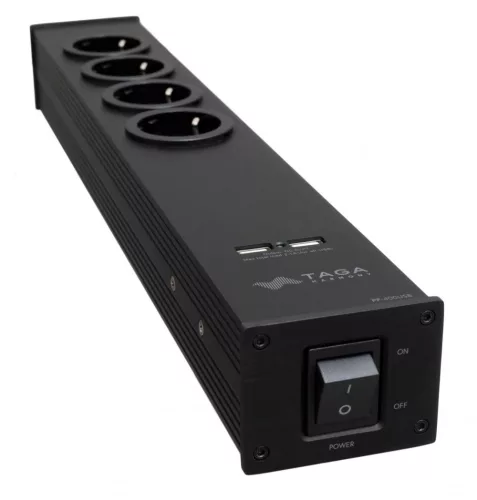 Taga Harmony PF-400USB hálózati szűrő - fekete  