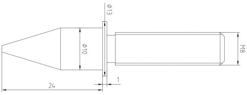 Taga Harmony TSF-002 hangfal kiemelő állvány és tüske szett (4 db) - fekete