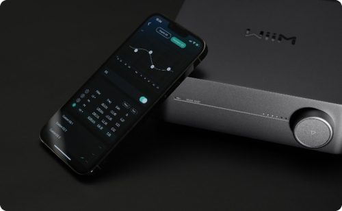 WiiM AMP hálózatképes sztereó erősítő  + Mission LX-5 MKII hangfal, szettben - szürke/fekete