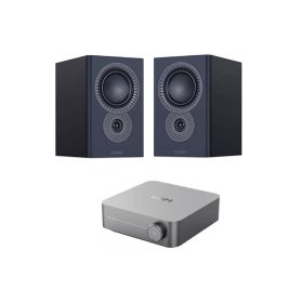   WiiM AMP hálózatképes sztereó erősítő  + Mission LX-2 MKII hangfal, szettben - szürke/fekete