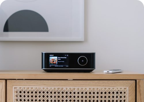 WiiM AMP ULTRA hálózatképes sztereó erősítő  + WiiM Sound, szettben - ezüst/fehér 