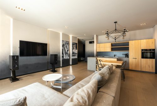 Wharfedale AURA 2 hangfal + EVO 5.2 Stand állvány, szettben - dió/fekete