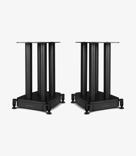 Wharfedale AURA 2 -hangfal + EVO 5.2 Stand állvány, szettben - fehér/fekete