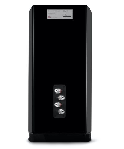 Wharfedale AURA 2 hangfal + Aura 2 Stand állvány, szettben - fekete/fekete