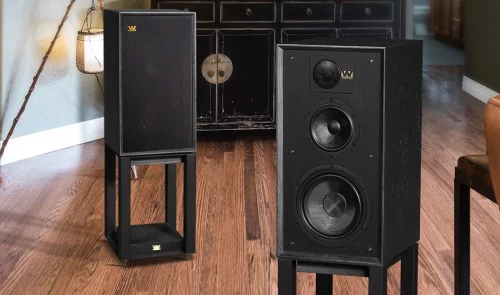 Wharfedale LINTON Heritage + állvány, szettben - fekete  