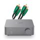 WiiM Vibelink AMP sztereó végerősítő szürke  + Audioquest Evergreen RCA kábel 60 cm, szettben  