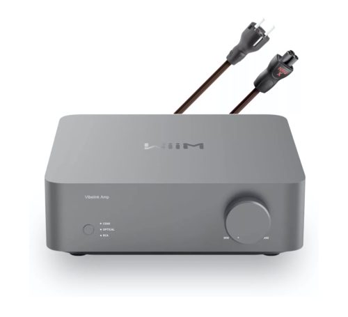 WiiM Vibelink AMP sztereó végerősítő szürke  + Audioquest NRG X3 "Mickey Mouse" hálózati kábel 1M, szettben  