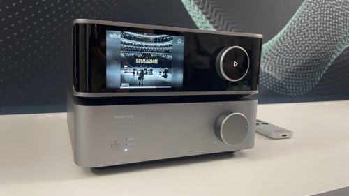 WiiM Vibelink AMP sztereó végerősítő szürke  + Audioquest Evergreen RCA kábel 60 cm, szettben  