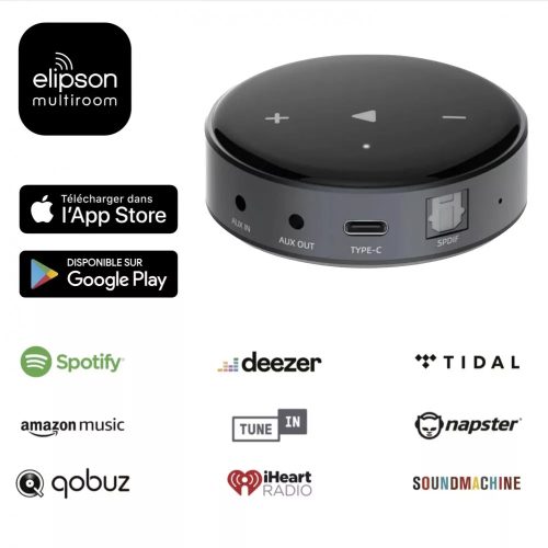 WiiM Mini  hálózati lejátszó + Vibelink AMP sztereó végerősítő  - szettben/szürke - Extra Akció!