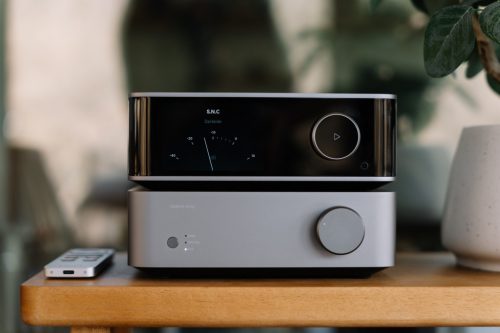 WiiM Ultra  hálózati lejátszó + Vibelink AMP sztereó végerősítő + Ker LS50 Meta hangfal - szettben(szürke/fekete)