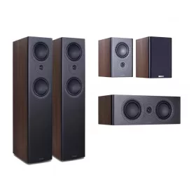   Yamaha RX-V4A 5.2 házimozi rádióerősítő + Mission LX-4 MKII 5.1 hangfalszett - fekete/dió