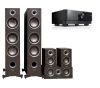 Yamaha RX-V4A 5.2 + TAGA Harmony TAV 607F 5.0 hangfalszett, szettben - fekete /modern wenge