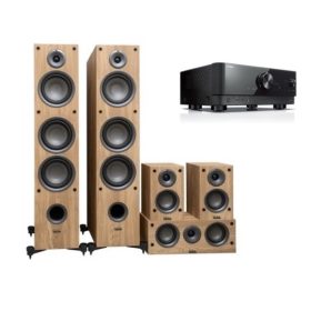   Yamaha RX-V4A 5.2 + TAGA Harmony TAV 607F 5.0 hangfalszett, szettben - fekete /tölgy